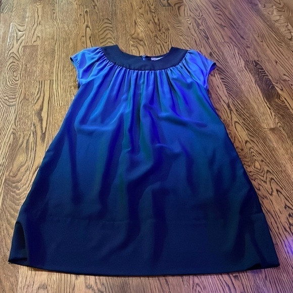 Kristin Davis Small Ombré Women's Blue Dress Short Sleeve EUC A-Line Knee Length - Picture 2 of 8